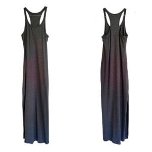 Lululemon Maxi Dress Heather Black Refresh Size 2-4